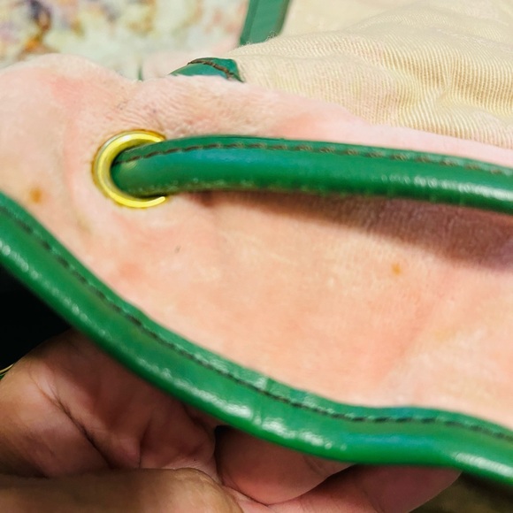 Juicy Couture pink and green university Backpack - Picture 5 of 12